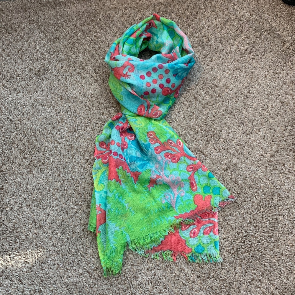 Lilly Pulitzer Gauzy Scarf (74"x12")